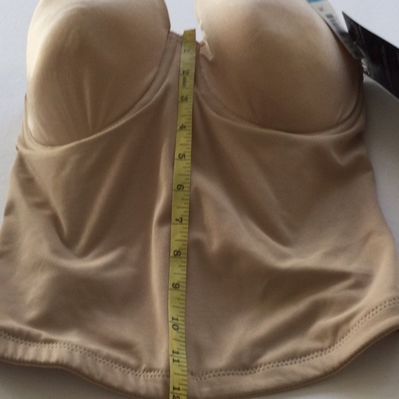 Bustier Molded Cup extra Firm control color beige size 36C. #77. - Picture 8 of 9